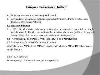 fun es essenciais justi a