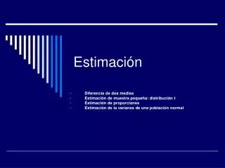 estimaci n