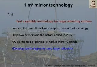 1 m 2 mirror technology