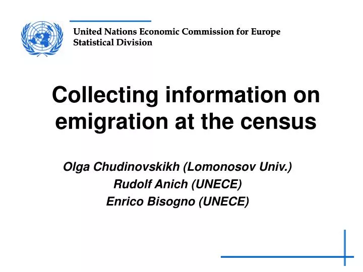 collecting information on emigration at the census
