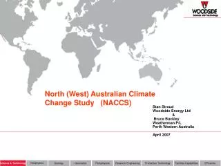 North (West) Australian Climate Change Study (NACCS)