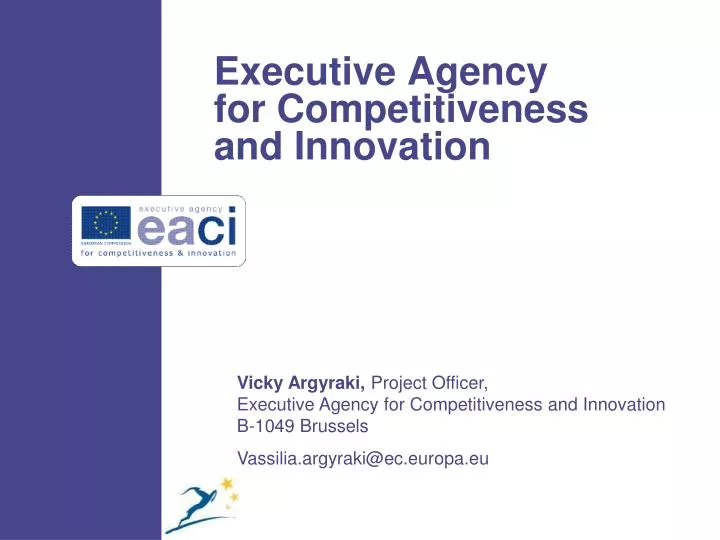 executive agency for competitiveness and innovation