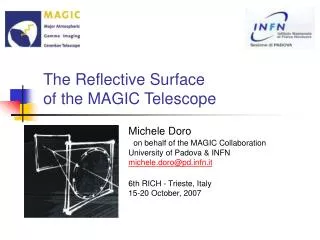 The Reflective Surface of the MAGIC Telescope