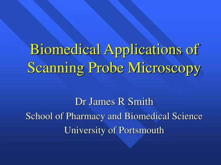 biomedical applications of scanning probe microscopy