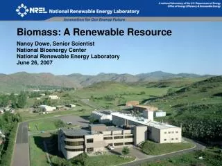 Biomass: A Renewable Resource