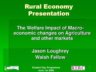 Rural Economy Presentation