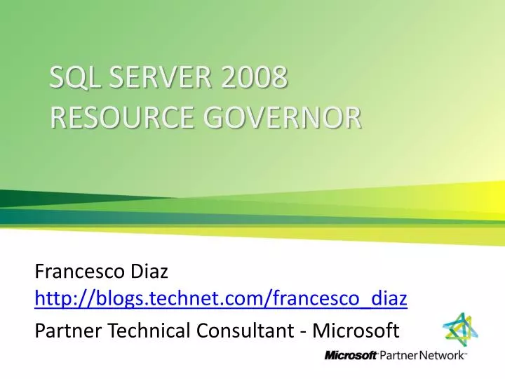 francesco diaz http blogs technet com francesco diaz partner technical consultant microsoft