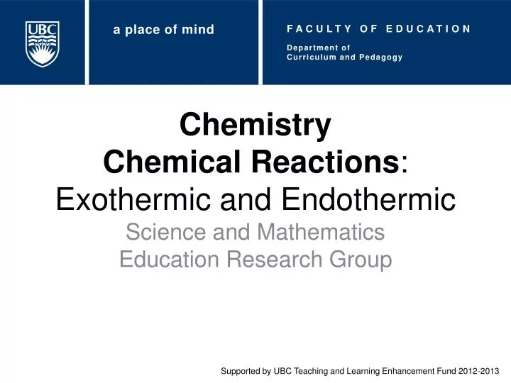 chemistry chemical reactions exothermic and endothermic