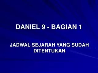 daniel 9 bagian 1
