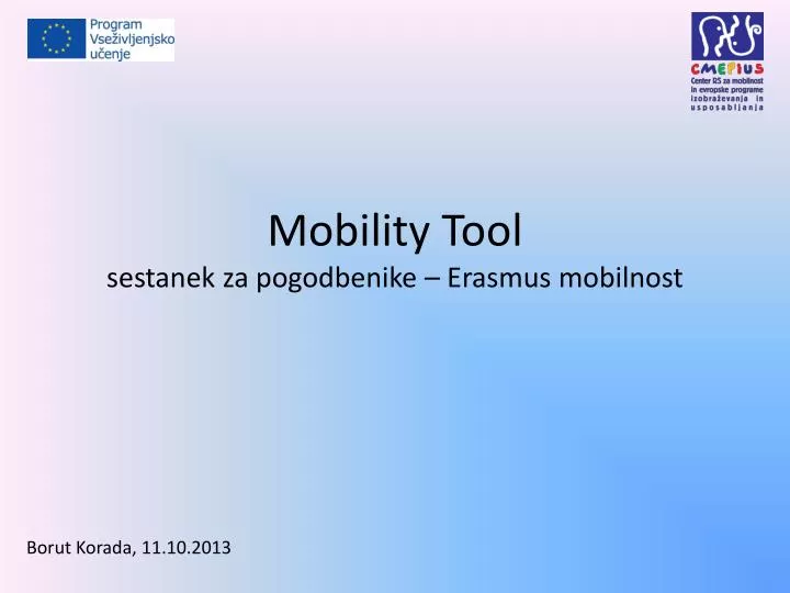 mobility tool sestanek za pogodbenike erasmus mobilnost