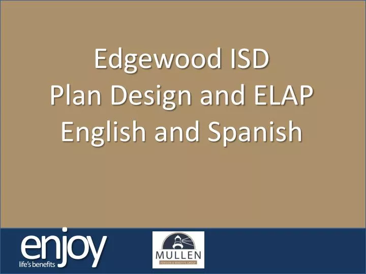 edgewood isd plan design and elap english and spanish