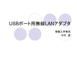 usb lan
