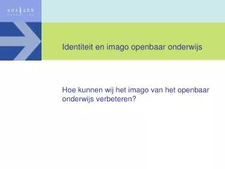 identiteit en imago openbaar onderwijs