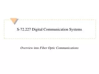 S-72.227 Digital Communication Systems