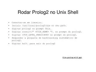 Rodar Prolog2 no Unix Shell