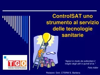 relatore dott ctsrm s barbera