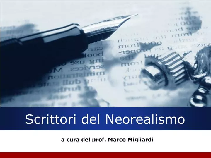 scrittori del neorealismo