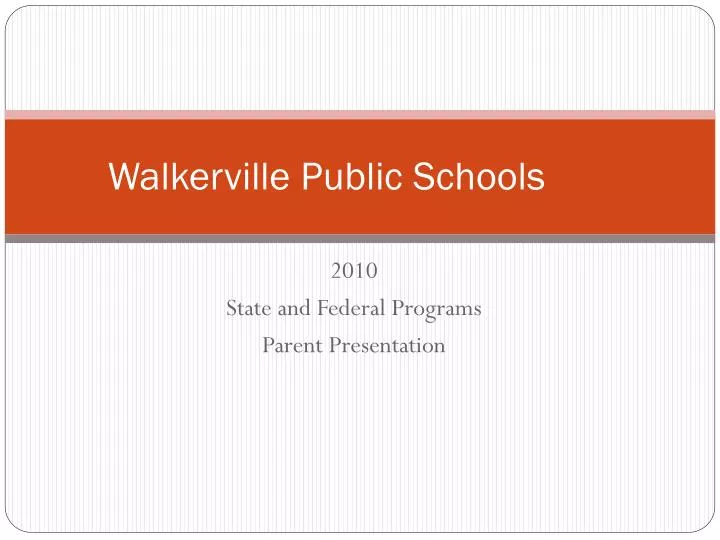 walkerville public schools