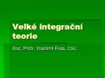 Velké integrační teorie - slide 1