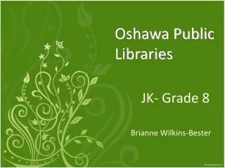 oshawa public libraries