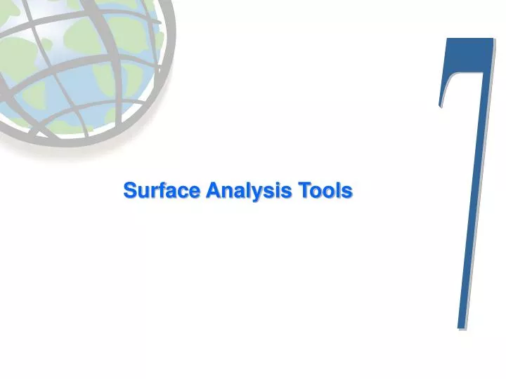 surface analysis tools