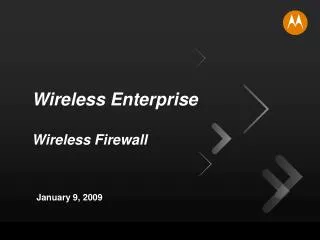 Wireless Enterprise Wireless Firewall