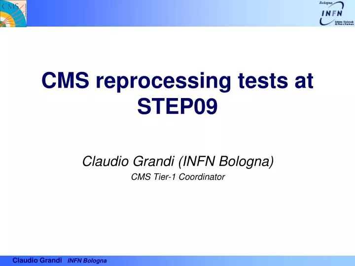 cms reprocessing tests at step09