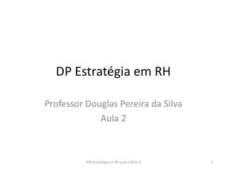 dp estrat gia em rh
