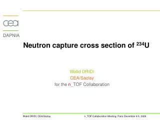 Neutron capture cross section of 234 U