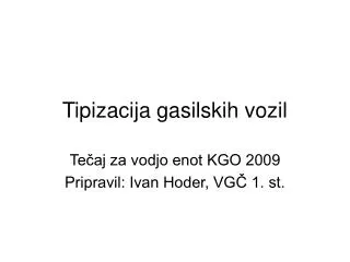 tipizacija gasilskih vozil