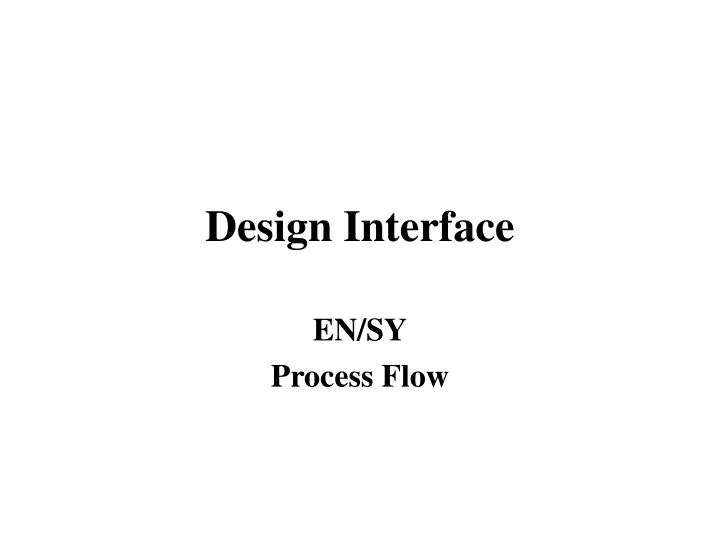 design interface