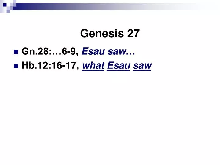 genesis 27