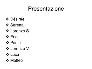 presentazione