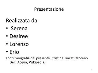 presentazione