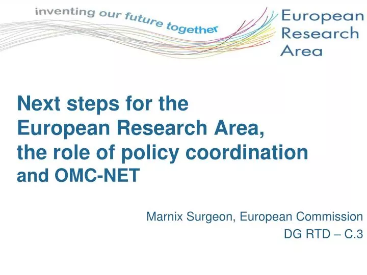 next steps for the european research area the role of policy coordination and omc net