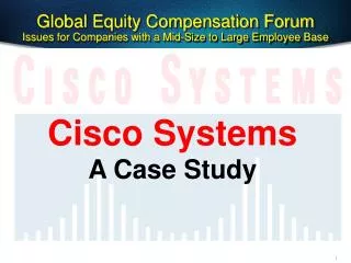 Global Equity Compensation Forum Issues for Companies with a Mid-Size to Large Employee Base