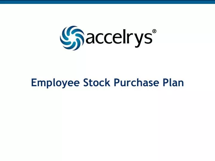 employee stock purchase plan