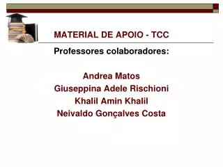 material de apoio tcc