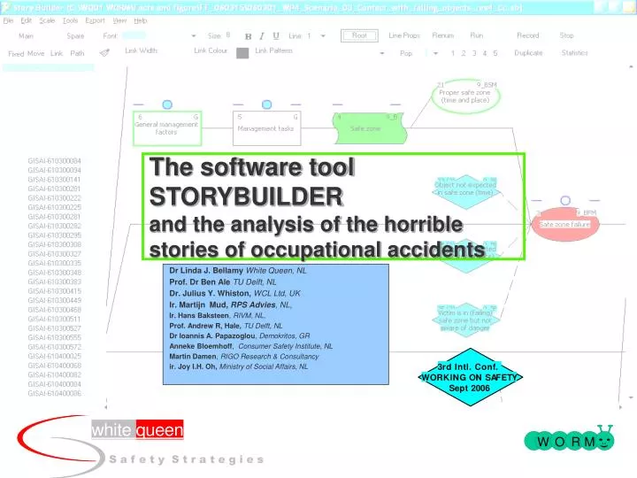 the software tool storybuilder and the analysis of the horrible stories of occupational accidents