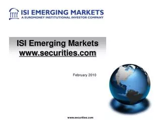 ISI Emerging Markets securities