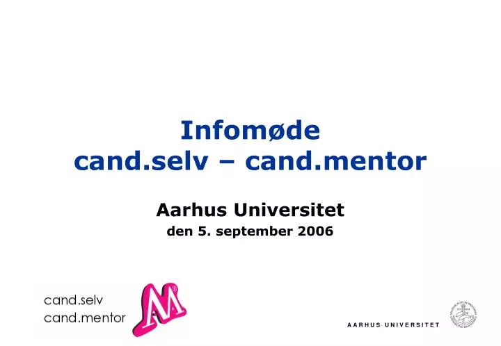 infom de cand selv cand mentor