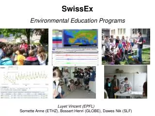 SwissEx Environmental Education Programs