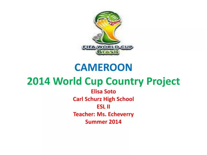 cameroon 2014 world cup country project