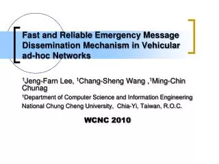 Fast and Reliable Emergency Message Dissemination Mechanism in Vehicular ad-hoc Networks