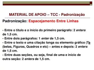 material de apoio tcc padroniza o