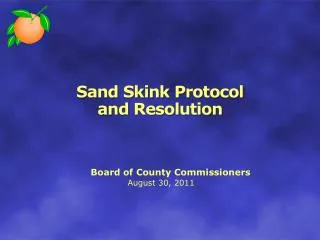 Sand Skink Protocol and Resolution