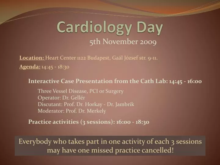 cardiology day