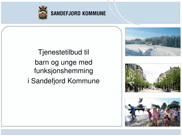 tjenestetilbud til barn og unge med funksjonshemming i sandefjord kommune