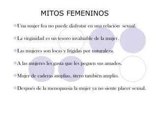 mitos femeninos