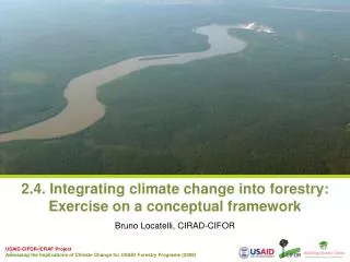 2.4. Integrating climate change into forestry: Exercise on a conceptual framework
